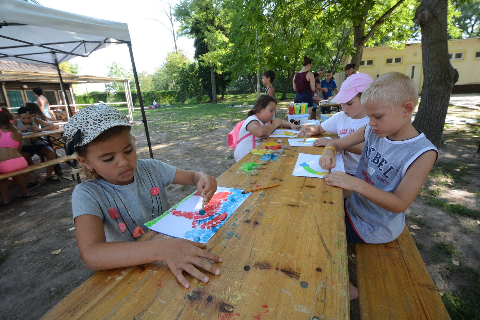 Játszótárs Játékkészítő Műhely a Napraforgó táborban